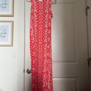 Lilly Pulitzer Red and White Maxi Dress